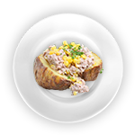 Baked Potato With Tuna, Mayo, Sweetcorn, Mixed Pepper 