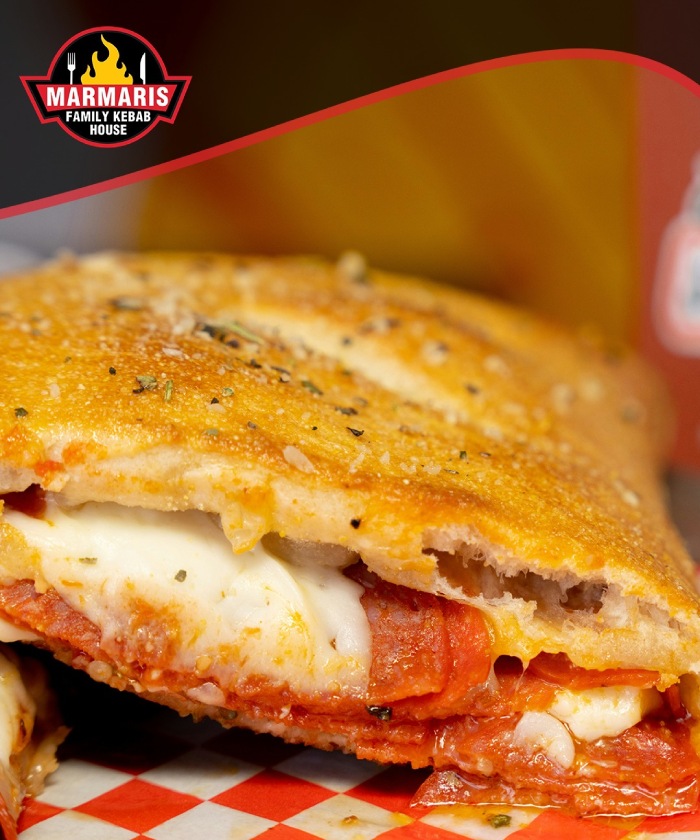 Loaded Calzone Served in Marmaris Family Kebab House in Alness 